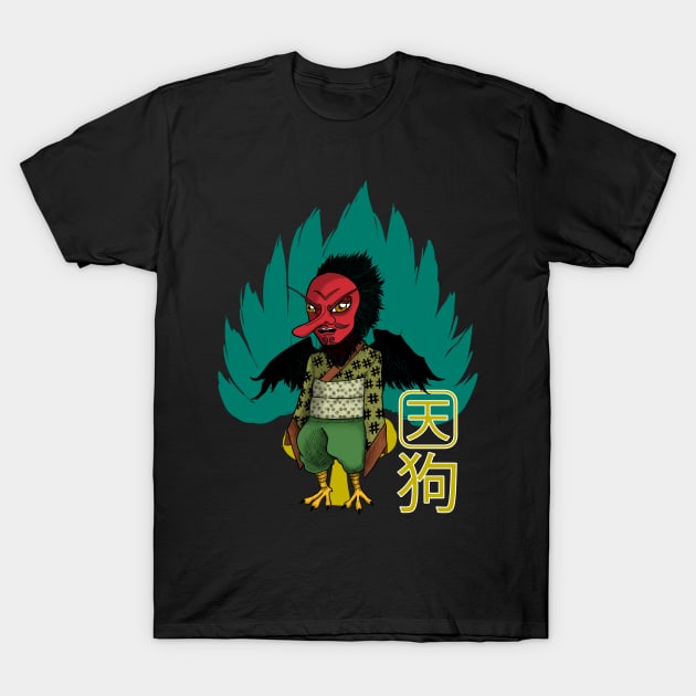 Tengu the most feared Japanese demon in the woods T-Shirt by Isabelmonicarte